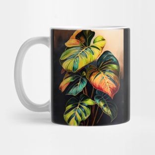 Philodendron plant art Mug